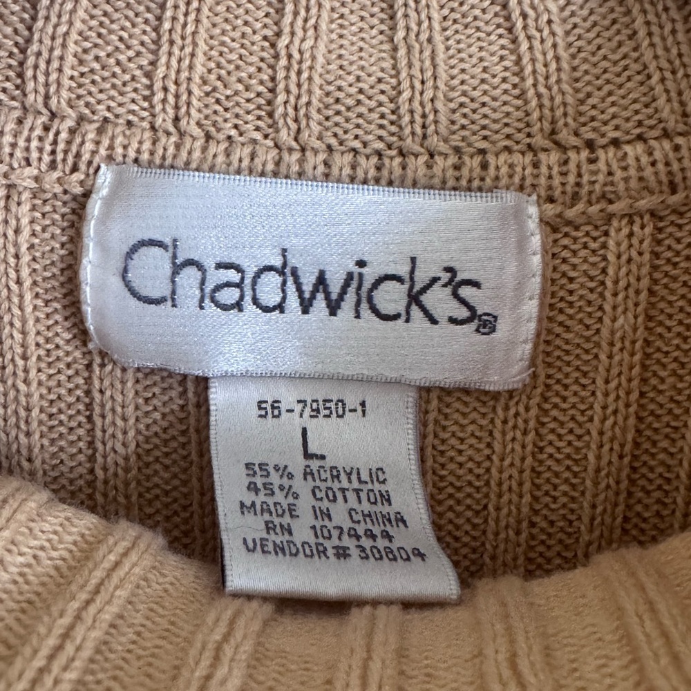 Chadwicks | Beige Ribbed Knit Top - Picture 2 of 3